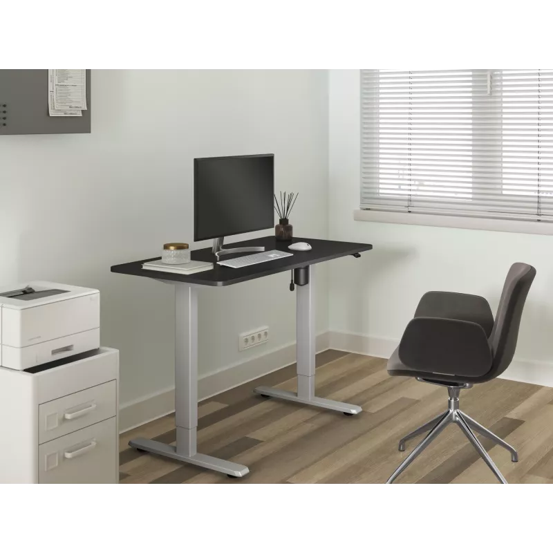 Equip ERGO elektrisches Sitz-Steh-Tischgestell mit Tischplatte, grau
