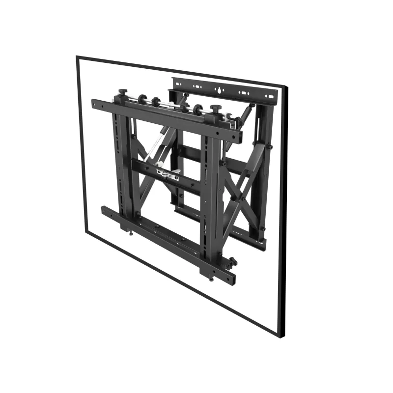 Equip 48,3 cm (19 Zoll) – 139,7 cm (55 Zoll) Push-In-Pop-Out TV-Wandhalterung, 50 kg, 100 x 100 mm, 600 x 400 mm, 0–10°