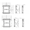 Equip 48,3 cm (19 Zoll) – 139,7 cm (55 Zoll) Push-In-Pop-Out TV-Wandhalterung, 50 kg, 100 x 100 mm, 600 x 400 mm, 0–10°
