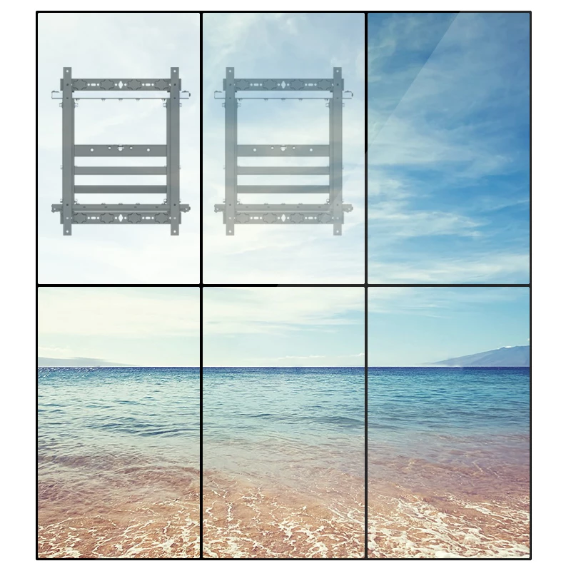 Equip 48,3 cm (19 Zoll) – 139,7 cm (55 Zoll) Push-In-Pop-Out TV-Wandhalterung, 50 kg, 100 x 100 mm, 600 x 400 mm, 0–10°