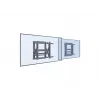 Equip 48,3 cm (19 Zoll) – 139,7 cm (55 Zoll) Push-In-Pop-Out TV-Wandhalterung, 50 kg, 100 x 100 mm, 600 x 400 mm, 0–10°