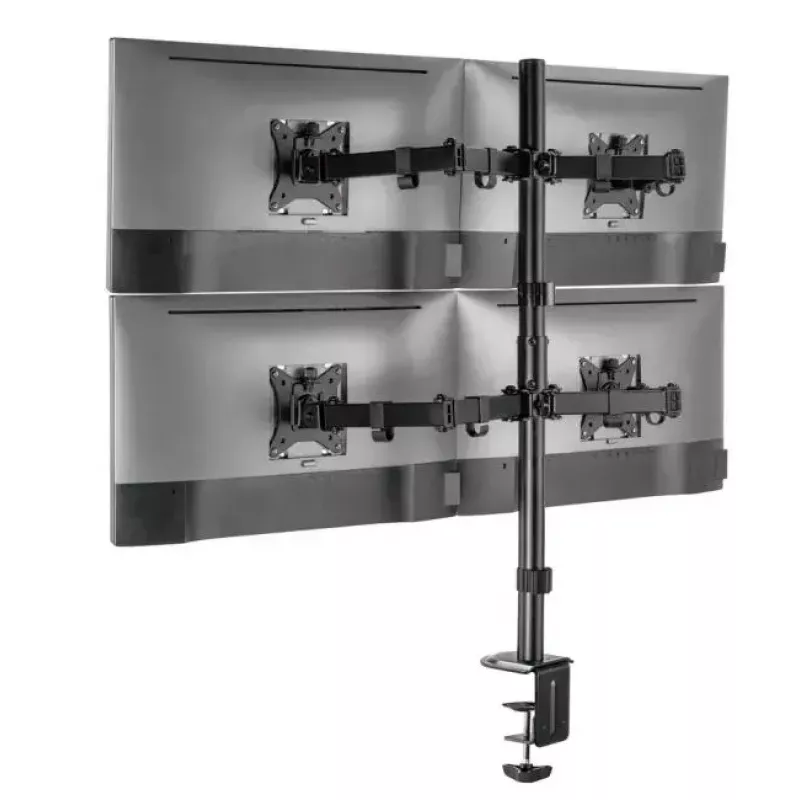 Equip 17 Zoll-32 Zoll verstellbare Quad-Monitor-Tischhalterung
