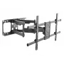 Equip 37–90 Zoll neig-/schwenkbare TV-Wandhalterung, 200 x 200 mm, 816 x 410 mm, -15 - 5°, -60 - 60°, Stahl, Schwarz
