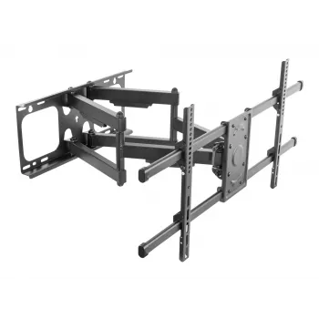 Equip 37–90 Zoll neig-/schwenkbare TV-Wandhalterung, 200 x 200 mm, 816 x 410 mm, -15 - 5°, -60 - 60°, Stahl, Schwarz