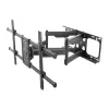 Equip 37–90 Zoll neig-/schwenkbare TV-Wandhalterung, 200 x 200 mm, 816 x 410 mm, -15 - 5°, -60 - 60°, Stahl, Schwarz