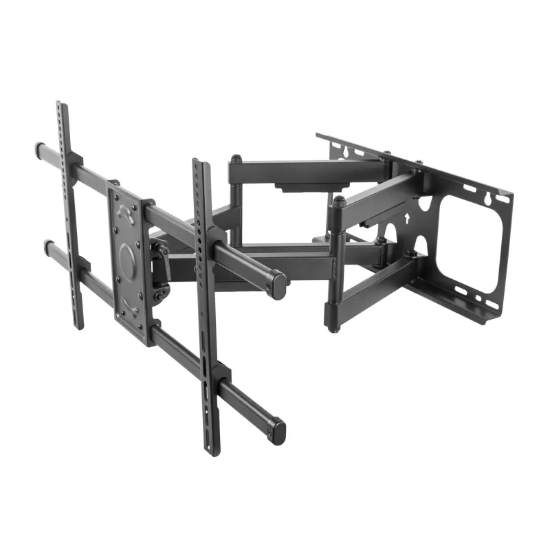 Equip 37–90 Zoll neig-/schwenkbare TV-Wandhalterung, 200 x 200 mm, 816 x 410 mm, -15 - 5°, -60 - 60°, Stahl, Schwarz