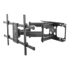 Equip 37–90 Zoll neig-/schwenkbare TV-Wandhalterung, 200 x 200 mm, 816 x 410 mm, -15 - 5°, -60 - 60°, Stahl, Schwarz