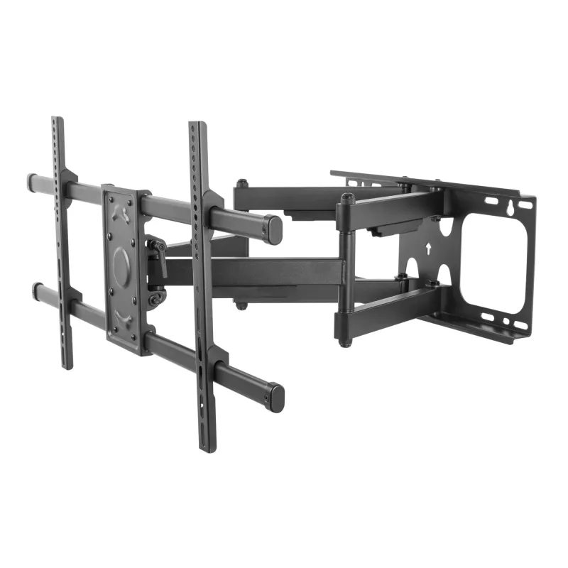 Equip 37–90 Zoll neig-/schwenkbare TV-Wandhalterung, 200 x 200 mm, 816 x 410 mm, -15 - 5°, -60 - 60°, Stahl, Schwarz