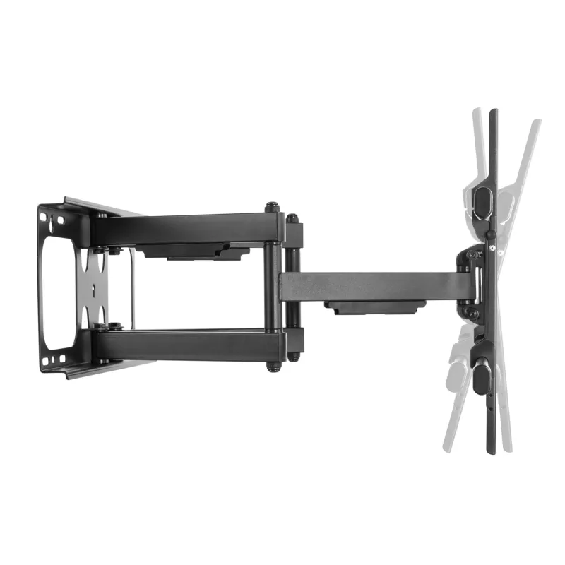 Equip 37–90 Zoll neig-/schwenkbare TV-Wandhalterung, 200 x 200 mm, 816 x 410 mm, -15 - 5°, -60 - 60°, Stahl, Schwarz