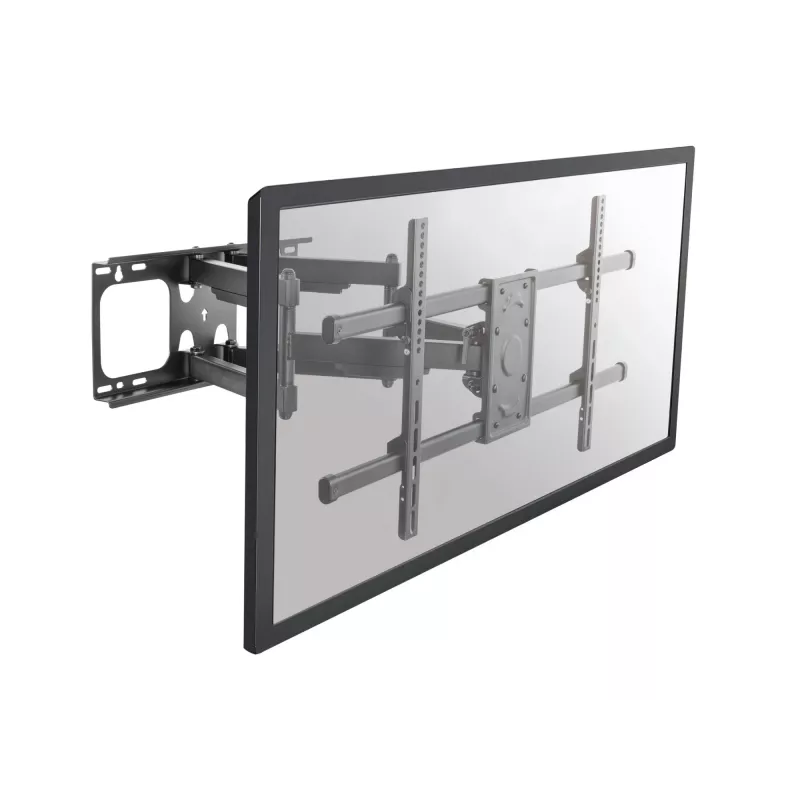 Equip 37–90 Zoll neig-/schwenkbare TV-Wandhalterung, 200 x 200 mm, 816 x 410 mm, -15 - 5°, -60 - 60°, Stahl, Schwarz