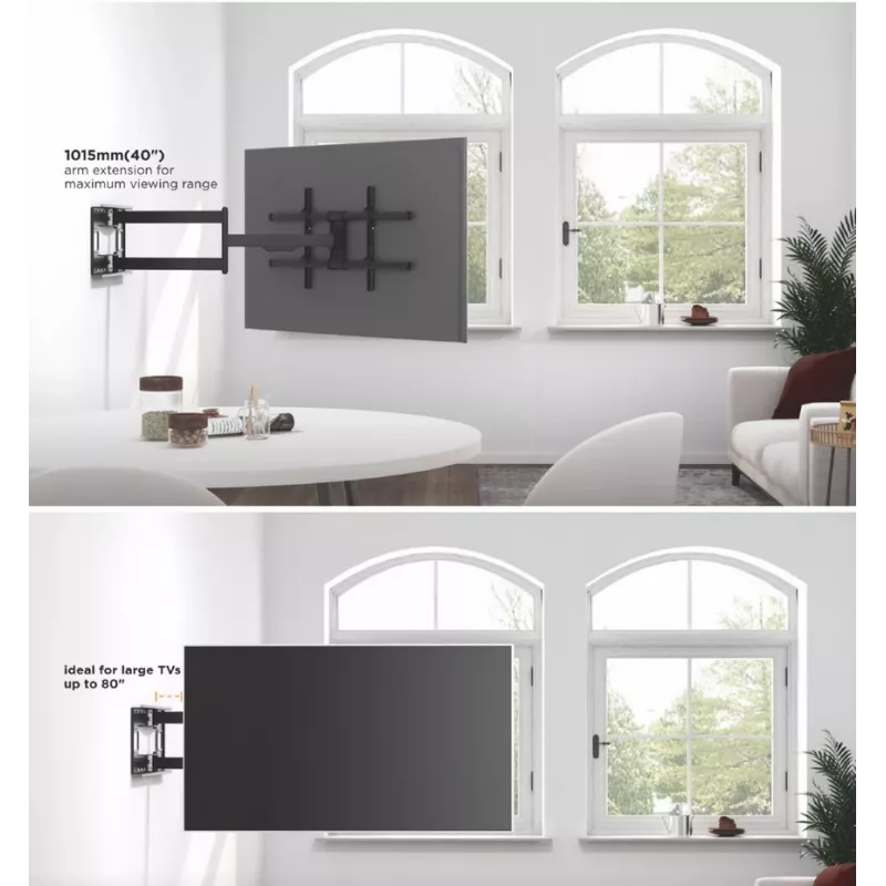 Equip 650327 43 Zoll-80 Zoll langer Arm Vollbewegungs-TV-Wandhalterung