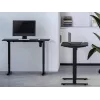 Elektrischer Sitz-Steh-Tischrahmen Equip 650812, schwarz, rechteckig, Kunststoff