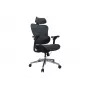 Equip Ergonomischer Premium-Bürostuhl mit Kopfstütze und Armlehnen, Blau Schwarz