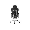 Equip Ergonomischer Premium-Bürostuhl mit Kopfstütze und Armlehnen, Blau Schwarz