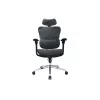 Equip Ergonomischer Premium-Bürostuhl mit Kopfstütze und Armlehnen, Blau Schwarz