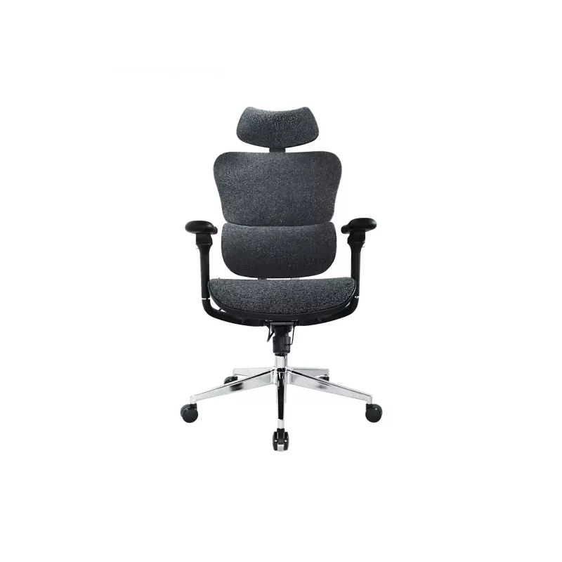 Equip Ergonomischer Premium-Bürostuhl mit Kopfstütze und Armlehnen, Blau Schwarz