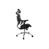 Equip Ergonomischer Premium-Bürostuhl mit Kopfstütze und Armlehnen, Blau Schwarz