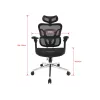 Equip Ergonomic Premium-Bürostuhl mit Kopfstütze und Armlehnen, Schwarz
