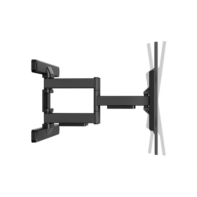 Equip 43–100 Zoll Full-Motion-TV-Wandhalterung, 200 x 200 mm, 800 x 400 mm, -10 - 5°, -60 - 60°, Kunststoff, Edelstahl, Schwarz