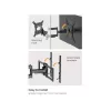 Equip 43–100 Zoll Full-Motion-TV-Wandhalterung, 200 x 200 mm, 800 x 400 mm, -10 - 5°, -60 - 60°, Kunststoff, Edelstahl, Schwarz