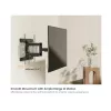 Equip 43–100 Zoll Full-Motion-TV-Wandhalterung, 200 x 200 mm, 800 x 400 mm, -10 - 5°, -60 - 60°, Kunststoff, Edelstahl, Schwarz