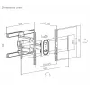 Equip 43–100 Zoll Full-Motion-TV-Wandhalterung, 200 x 200 mm, 800 x 400 mm, -10 - 5°, -60 - 60°, Kunststoff, Edelstahl, Schwarz
