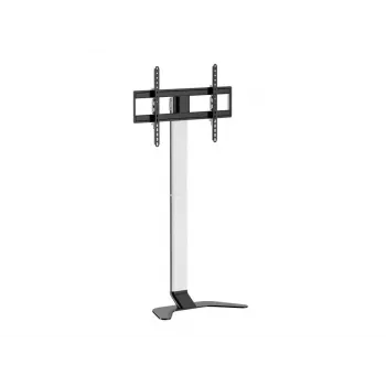 TV-Standfuß/-Halterung EQUIP 650614 für 37–86 Zoll Bildschirme, bis 45 kg, VESA 100x100–600x400, Höhe 900–1100 mm, Neigung -10° bis 5°, Silber