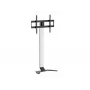 TV-Standfuß/-Halterung EQUIP 650614 für 37–86 Zoll Bildschirme, bis 45 kg, VESA 100x100–600x400, Höhe 900–1100 mm, Neigung -10° bis 5°, Silber