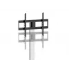 TV-Standfuß/-Halterung EQUIP 650614 für 37–86 Zoll Bildschirme, bis 45 kg, VESA 100x100–600x400, Höhe 900–1100 mm, Neigung -10° bis 5°, Silber
