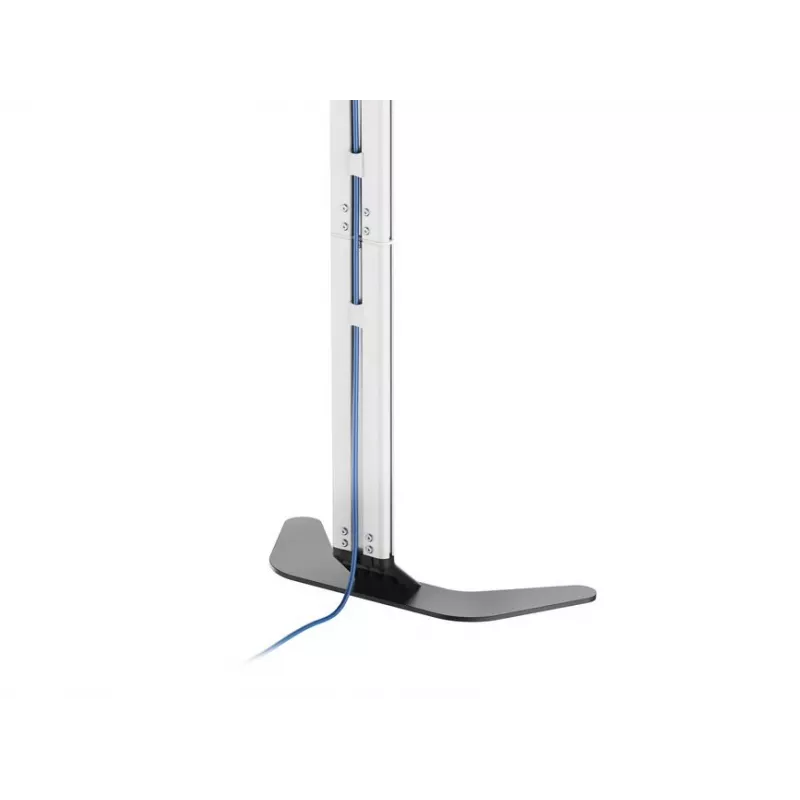 TV-Standfuß/-Halterung EQUIP 650614 für 37–86 Zoll Bildschirme, bis 45 kg, VESA 100x100–600x400, Höhe 900–1100 mm, Neigung -10° bis 5°, Silber