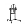 Equip 55 Zoll-100 Zoll mobiler motorisierter LFD-Wagen, 2,54 m (100 Zoll), 200 x 200 mm, 800 x 600 mm, -10 - 5°, Aluminium, Kunststoff, Edelstahl, Schwarz