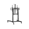 Equip 55 Zoll-100 Zoll mobiler motorisierter LFD-Wagen, 2,54 m (100 Zoll), 200 x 200 mm, 800 x 600 mm, -10 - 5°, Aluminium, Kunststoff, Edelstahl, Schwarz
