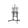 Equip 55 Zoll-100 Zoll mobiler motorisierter LFD-Wagen, 2,54 m (100 Zoll), 200 x 200 mm, 800 x 600 mm, -10 - 5°, Aluminium, Kunststoff, Edelstahl, Schwarz