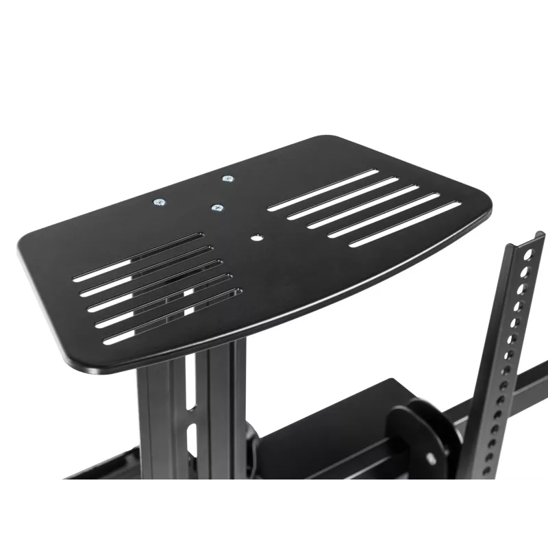 Equip 55 Zoll-100 Zoll mobiler motorisierter LFD-Wagen, 2,54 m (100 Zoll), 200 x 200 mm, 800 x 600 mm, -10 - 5°, Aluminium, Kunststoff, Edelstahl, Schwarz