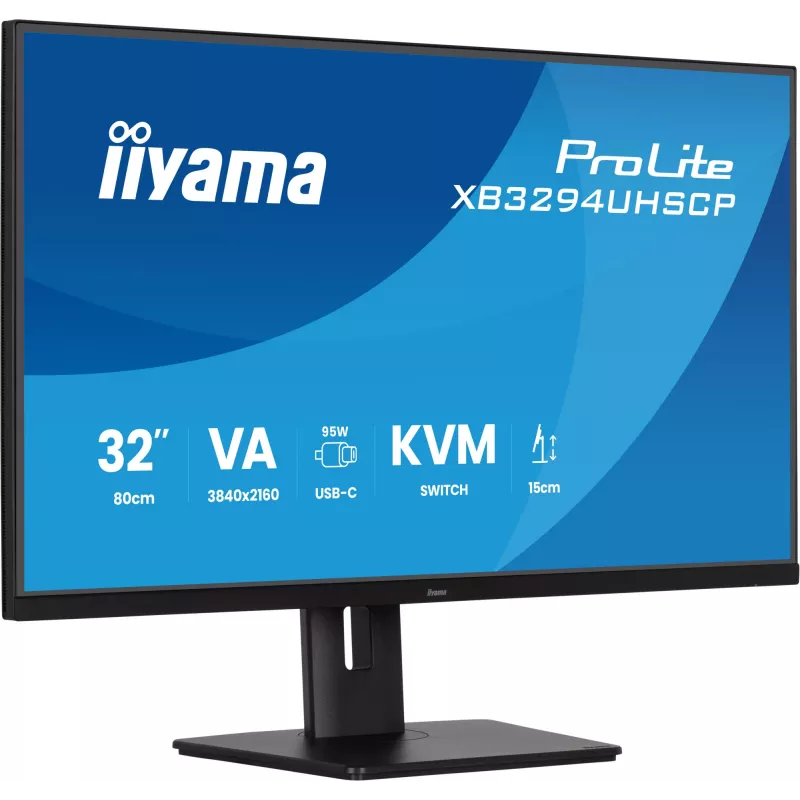 iiyama ProLite XB3294UHSCP-B1 Computer Monitor 80 cm (31,5 Zoll) 3840 x 2160 Pixel 4K Ultra HD Schwarz
