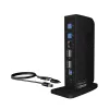 ICY BOX IB-DK2252AC Kabelgebunden USB 3.2 Gen 1 (3.1 Gen 1) Typ-C Schwarz