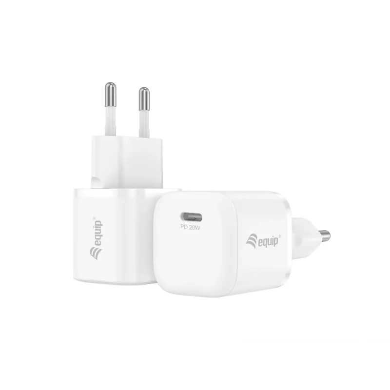 Equip 1-Port 20W USB-C PD Ladegerät, 25 Stk./Pack., Innenbereich, AC, 12 V, Weiß