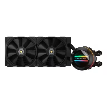 COUGAR CPU-Wasserkühlung Poseidon-GT 240, ARGB, Schwarz, All-in-One-Flüssigkeitskühler, 12 cm, Schwarz