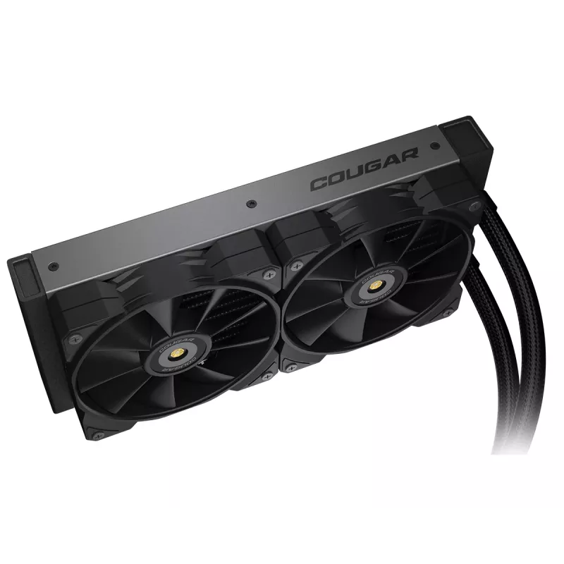 COUGAR CPU-Wasserkühlung Poseidon-GT 240, ARGB, Schwarz, All-in-One-Flüssigkeitskühler, 12 cm, Schwarz
