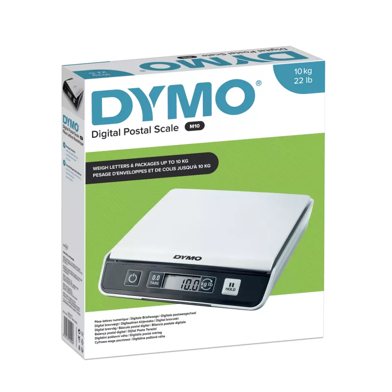 DYMO M10 Digitale Paket- & Versandwaage | bis 10 kg Kapazität | 20 cm x 20 cm