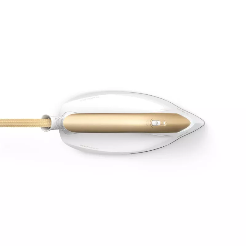 Philips PSG8040/60 Dampfbügelstation 2700 W 1,8 L SteamGlide Elite Bügelsohle Gold, Weiß