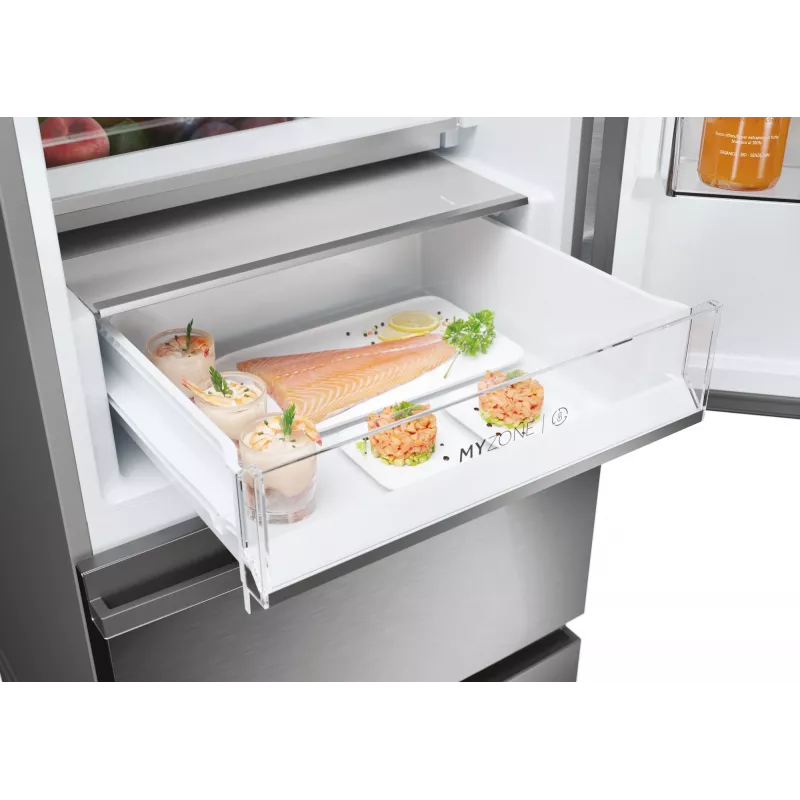 Haier 3D 60 Serie 5 HTW5620DNMG Freistehend 414 L Silber
