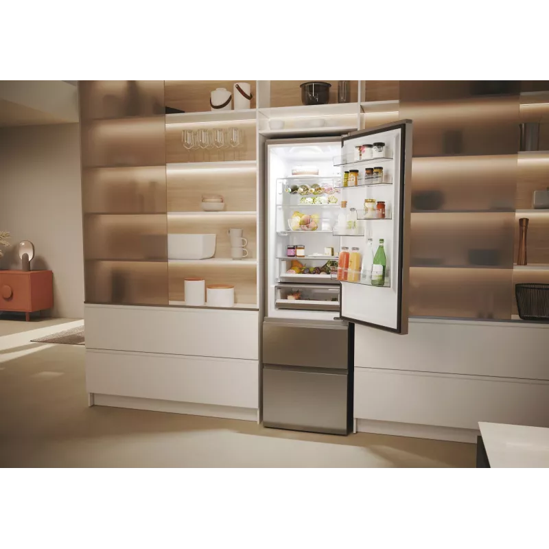 Haier 3D 60 Serie 5 HTW5620DNMG Freistehend 414 L Silber