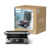 Philips 5000 series Kontaktgrill, Aluminium, Rechteckig, Drehbar, 200 °C, Klappdeckel, Verschlussdeckel, 180°