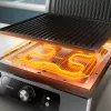 Philips 5000 series Kontaktgrill, Aluminium, Rechteckig, Drehbar, 200 °C, Klappdeckel, Verschlussdeckel, 180°
