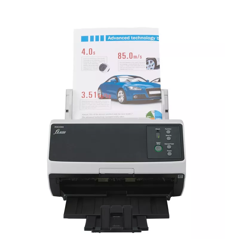 Ricoh FI-8150 ADF + Einzugsscanner 600 x 600 DPI A4 Schwarz, Grau