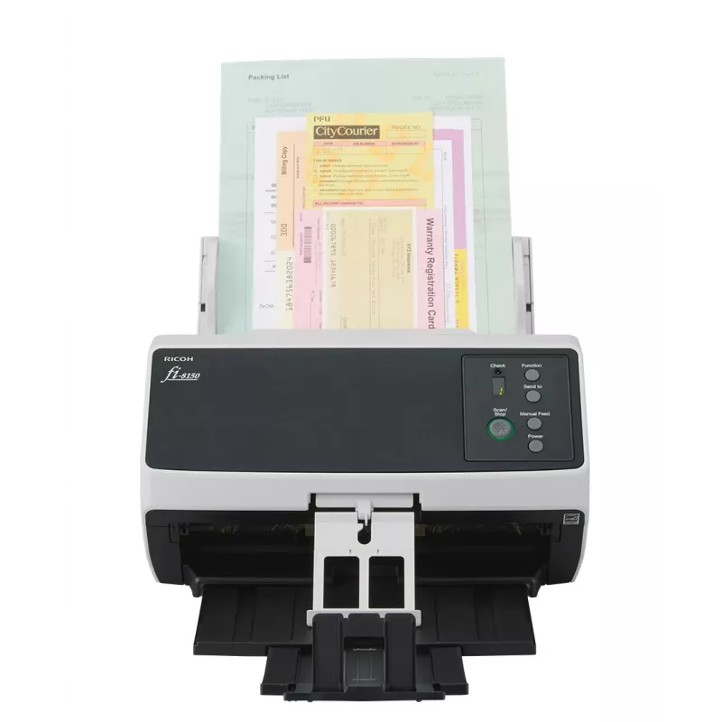 Ricoh FI-8150 ADF + Einzugsscanner 600 x 600 DPI A4 Schwarz, Grau