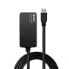 Lindy 10m USB 3.0 Active Extension Pro Hub, USB 3.2 Gen 1 (3.1 Gen 1) Typ-A, USB 3.2 Gen 1 (3.1 Gen 1) Typ-A, 5000 Mbit/s, Schwarz, Kunststoff, Rundkabel