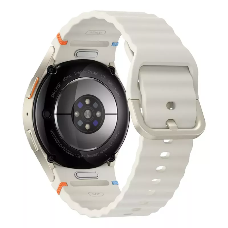 Samsung Galaxy Watch7 3,3 cm (1,3 Zoll) AMOLED 40 mm Digital 432 x 432 Pixel Touchscreen 4G Cream Wi-Fi GPS (Satellit)