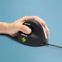 R-Go Tools Ergonomische Maus R-Go HE Break mit Break-Software, mittel (Handgröße 165–185 mm), linkshändig, kabelgebunden, schwarz
